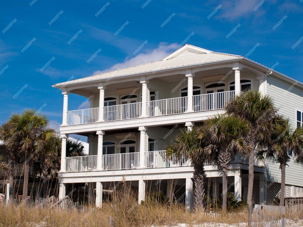 A newly constructed home in Florida with a modern design.