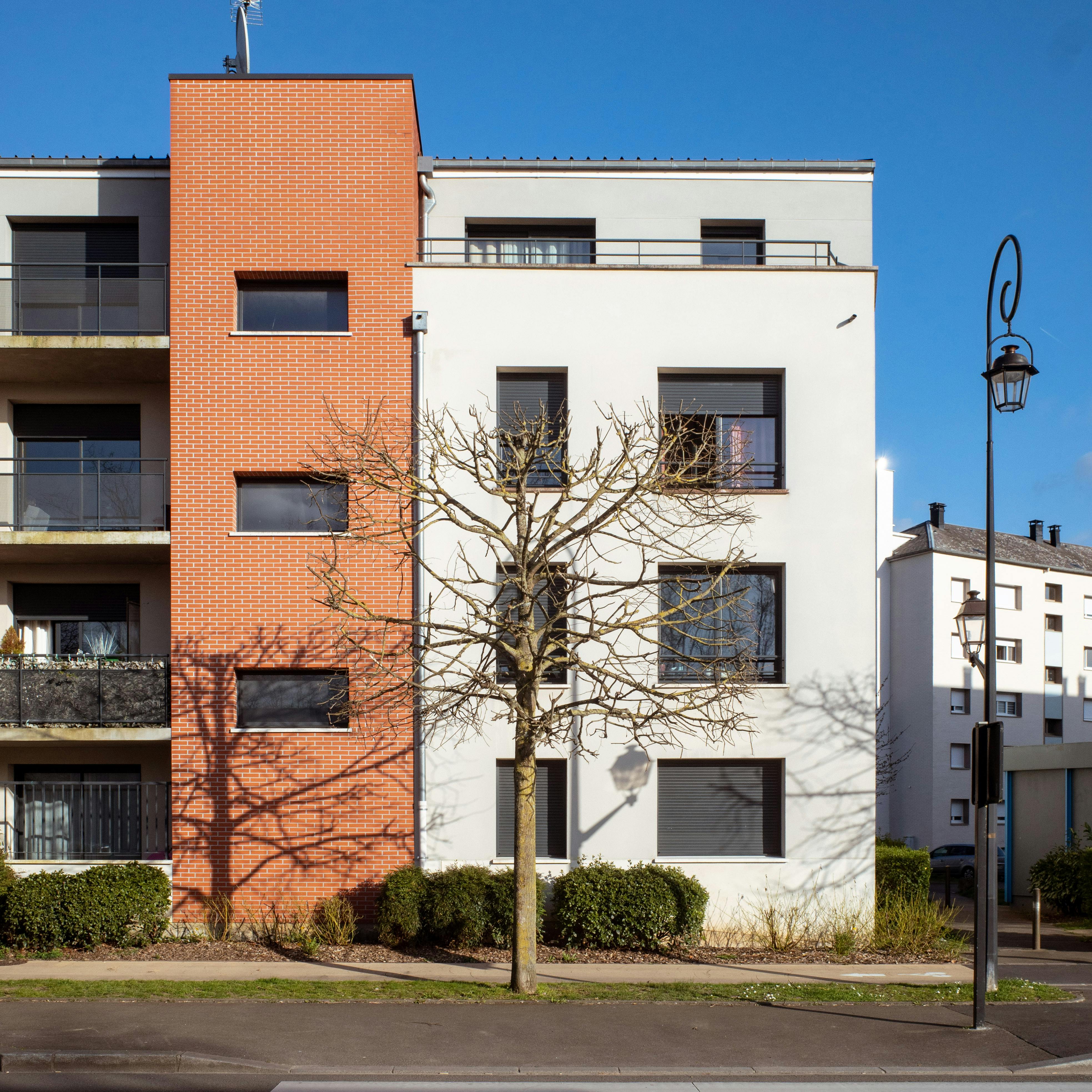 A modern apartment building