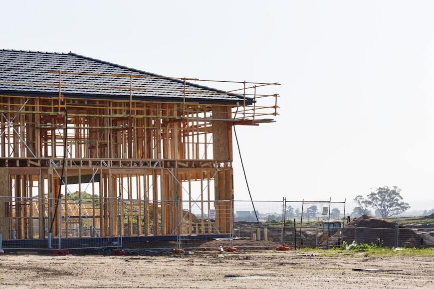 A property in Pennsylvania being constructed