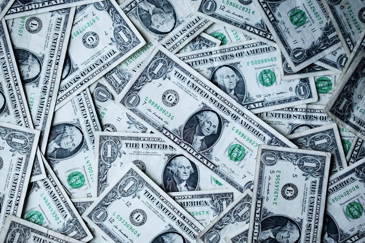 dollars pile